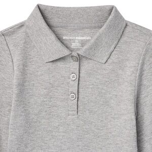 Amazon Essentials Toddlers' Uniform Long-Sleeve
Interlock Polo Shirt- EUC